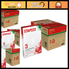 Recycled 8.5×11 Copy Paper, 20 lb, 3-Hole Punched, 500 Sheets/Ream, 10 Reams