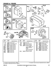 8HP GASOLINE ENGINE SERVICE PARTS MANUAL FITS B & S 190400-190499