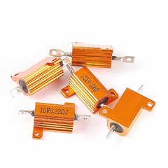 10W Golden Aluminium Load Resistor Wirewound 0.1 ohm to 10K ohm – High Quality