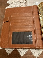 Franklin covey Vintage Aurora Full Grain Italian Leather Compact New