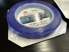LOT OF 2 ROLLS ~ 3M PN06408 Indigo Blue Vinyl Paint Tape 471 + 1/2″ x 36 Yds
