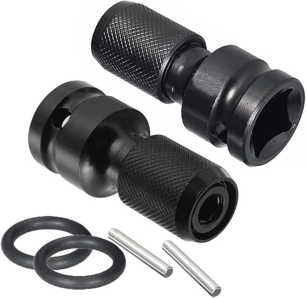 2 Adaptador De 1/2 a 1/4 Para Taladro Impacto Heavy Duty Llave Vaso Hexagonal