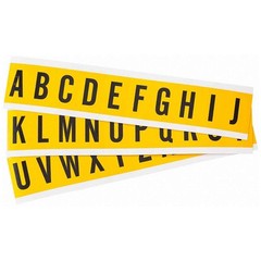 BRADY 1530-LTR KIT Numbers And Letters Kit,A Thru Z 14R097