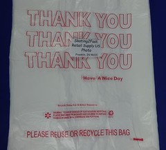 THANK YOU T-Shirt 1/6 Barrel Bags 11.5″ x 6.5″ x 22″ Plastic Retail Shopping