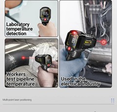Infrared Thermometer LCD Digital Non-contact Laser IR Temperature Gun Temp Meter