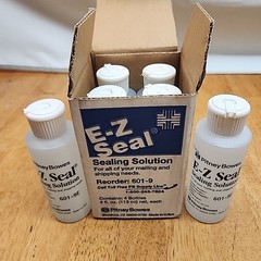 24 FL. OZ Total 4oz each PITNEY BOWES E-Z SEAL SOLUTION BOTTLS 608-9 Expired