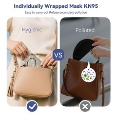 KN95 Face Masks Adults Disposable 100 Pack KN95 Masks Protective Comfortable…