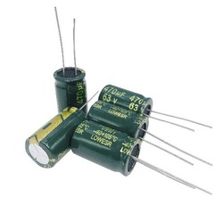 20pcs 63V 470UF 10x20mm High Frequency Aluminum Electrolytic Capacitor TV LCD