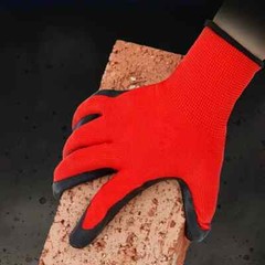 8 Pairs Crinkle Latex Rubber Work Gloves Hand Coated Safety Work Gloves – Green