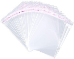 100/500Pcs Self Adhesive Peel Seal Plastic OPP Clear Bag Garment/Card/Jewellery