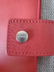 Shinola Mini Ipad Journal Book Cover Rust Red Leather Made In USA