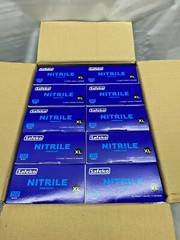 *Case of 10 Boxes* Safeko Black Nitrile Premium Exam Glove XL