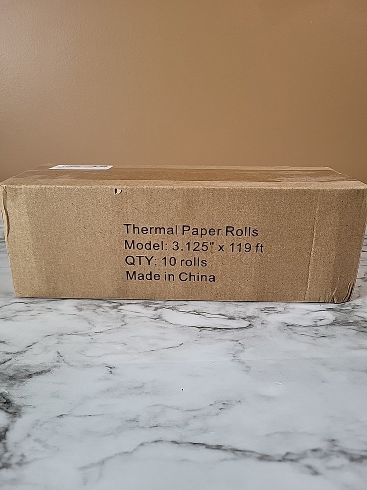 3.125”x230ft Receipt Thermal Paper – 10 Rolls
