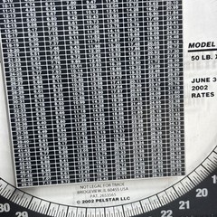 Pelouze Postal Scale Y50 2002 Rates Rated 50 Pound Good Condition Barely Used