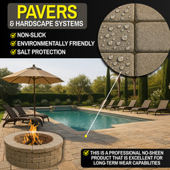Concrete Sealer Penetrating Sealer Water Repellent for Pavers & Concrete Tru Pel