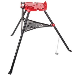 Uimoso 6″ Tripod Pipe Chain Vise Stand w/ Foldable Steel Legs & Rubber Mounts