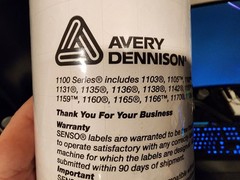 Avery Dennison Monarch 1100 Series Senso Labels 10 Rolls White + FREE Ink roller