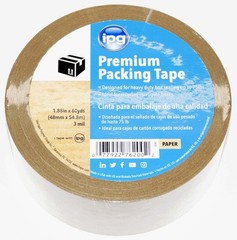 12 Pack Intertape 9341 Kraft Sealing Paper Flatback 1.88” Carton Sealing Tape