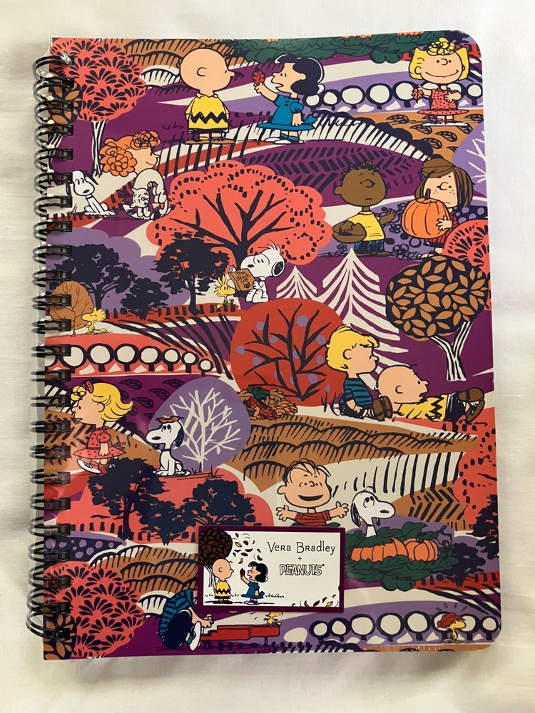 Vera Bradley Mini Notebook with Pocket Fall for Peanuts New Sealed