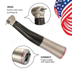 Dental 1:5 Increasing Handpiece Contra Angle LED Fiber Optic /Cartridge Rotor US