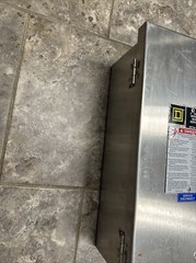 Square H222DS Disconnect 60A 240V Fused Stainless Steel 2 Pole W/Neutral safety