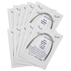 10Packs/100Pcs Dental Orthos NITI Super Elastic Arch Wire Round Style Ovoid Form
