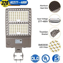 Commercial Led Parking Lot Area Lighting 320W 48000LM Street Shoebox Lights IP65