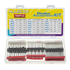 Diodes Assortment Kit 20 Types Rectifier Schottky Fast Recovery 1N4007 10A10