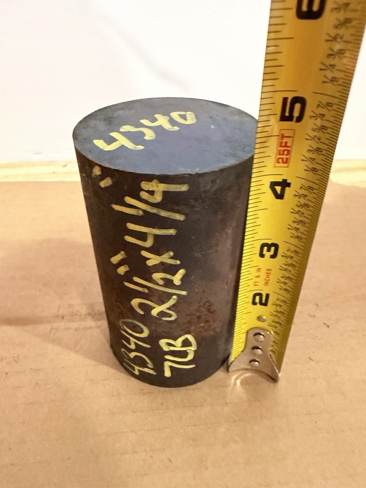 Alloy Steel Round Bar 4340-Hot Rolled Heat Treated 2 1/2” x ~4 1/4” – One Piece