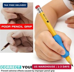 ELETIUO 6-Pack Pencil Grips,Ergonomic Triangular Design with Guiding Grooves Cor