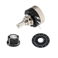1K – 1M Rotary Potentiometer Variable Dial Resistor Precision Single Turn + Knob