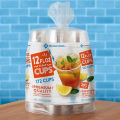 Member’s Mark Clear Plastic Cups (12 oz., 172 ct.)