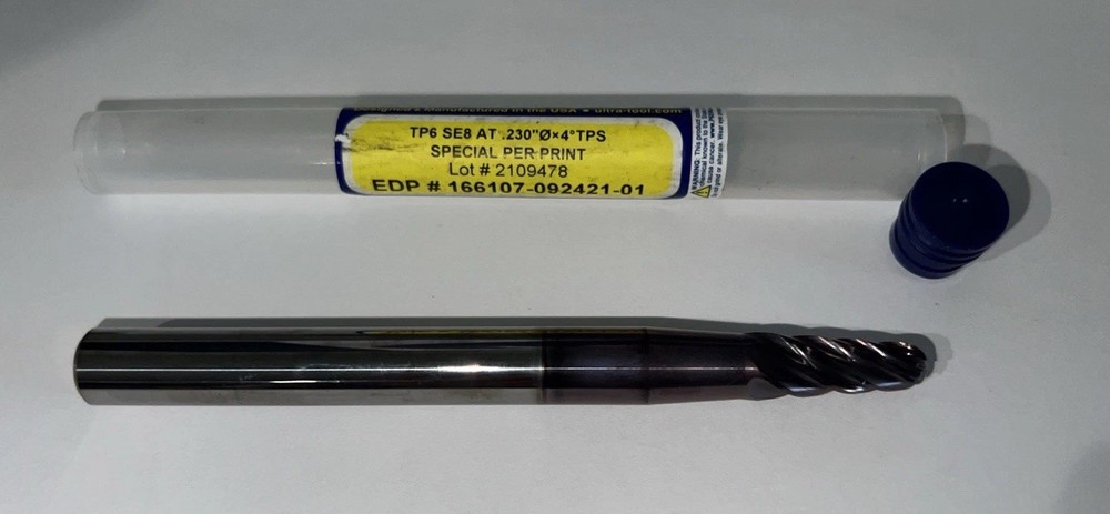 ULTRA TOOL End Mill SPECIAL PER-PRINT .230” x4ºTPS TPS6