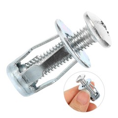 25 Sets Hollow Wall Anchor Screw Fastener Anchors Expandable Bolt Inserts