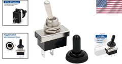 Waterproof Toggle Switch Heavy Duty ON-OFF SPST 25A 12V Marine Boat Vehicle Auto