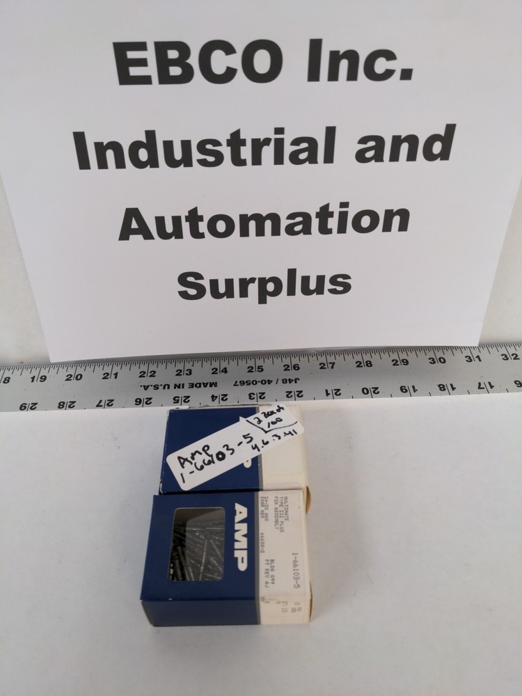 AMP 1-66103-5, PIN ASSEMBLY 24-20 AWG, 2 BOXES OF 100