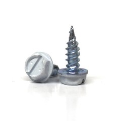 Malco HW7X1/2ZWG White Hex Head Zinc-Plated Sheet Metal Screw 1/2 L in.