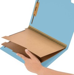 10 BLUE SUMMIT Supplies Classification Folders With 2 Dividers & 2″ Tyvek