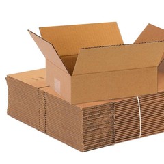 Shipping Boxes Flat 10″L x 8″W x 3″H 25-Pack – Corrugated Cardboard Box for M…