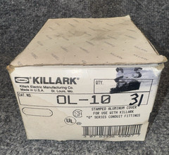 KILLARK OL-10 Aluminum Conduit Body Covers Lot of 31 New