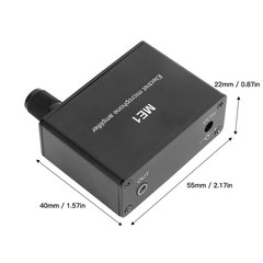 Electret Microphone Amp Adjustable Gain 0‑20db Condenser Mic Headphone