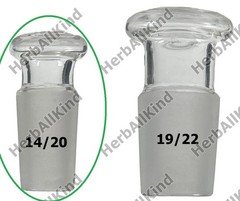 Hollow Stopper Plug Borosilicate Lab Glass Joint #14 #19 14mm 19mm 14/20 19/22