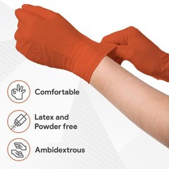 8 Mil Nitrile Gloves Heavy Duty Mechanic Disposable Diamond Grip