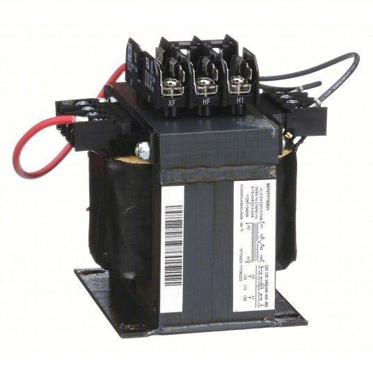SQUARE D 9070TF750D1 CONTROL TRANSFORMER, 1-PHASE, 0.75 kVA, 4R928, NEW!