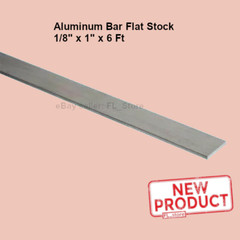 1/8″ Thick Aluminum Bar Flat Stock 1″ x 6 Feet Unpolished 6061 Alloy 72″ Length