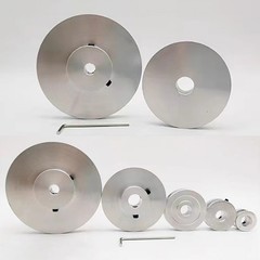 Aluminium V-Groove Pulley OD 20mm-100mm With Fixed Screw for 5mm/6mm Width Belt