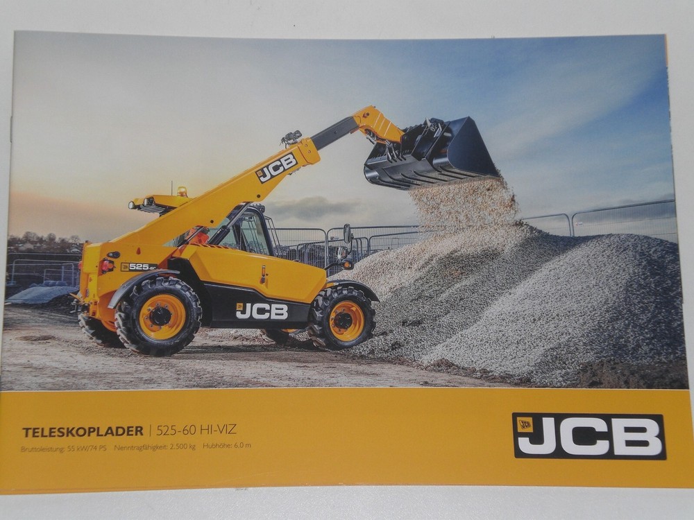 JCB Telehandler 525-60 Brochure from 02/2021 (Bauma 99)