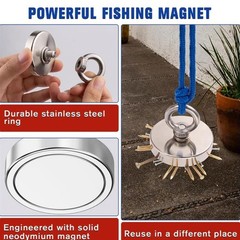 Super Strong Neodymium Fishing Magnet – For Underwater Salvage & Home Hanging