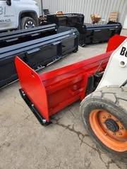 8′ Bobcat 30″ Snow Pusher Box Skid steer Commercial Plow Box CAT Case Protech