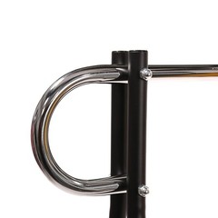 Clothing Rack Black & Chrome Single Rail Retail Storage Garment Salesman 48 x 60